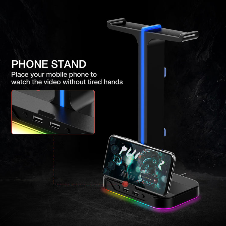 Headphone Stand RGB Gaming Headset Standard Holder