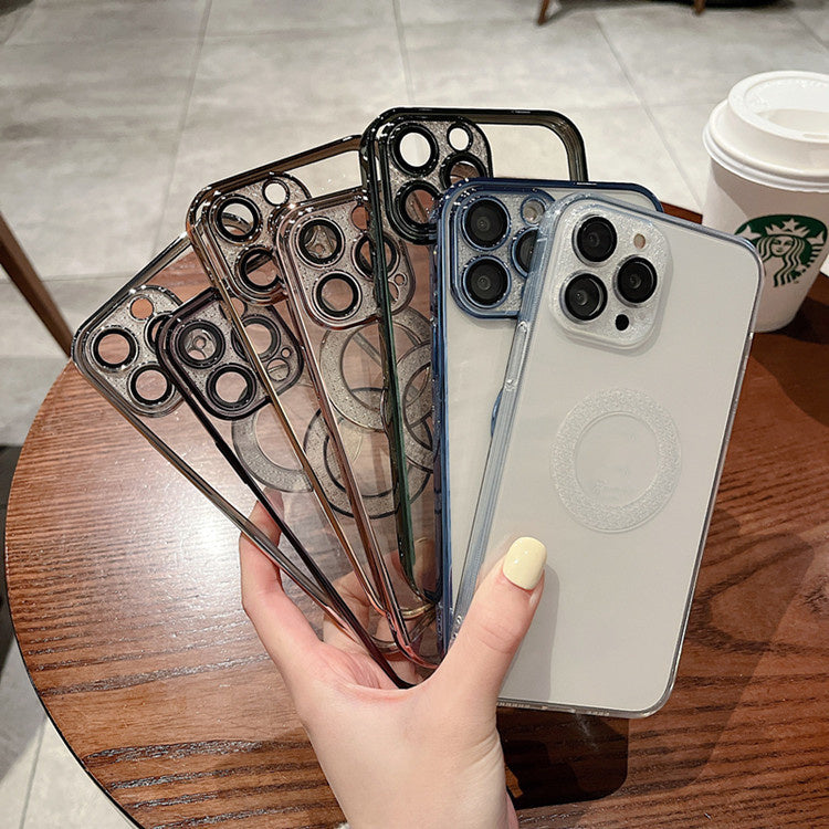 Soft Diamond Magenetic Ring Phone Case